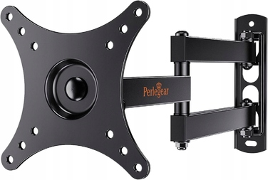 Поворотний кронштейн для телевізора Perlegear, навантаження до 20 кг, VESA 75x75/100x100