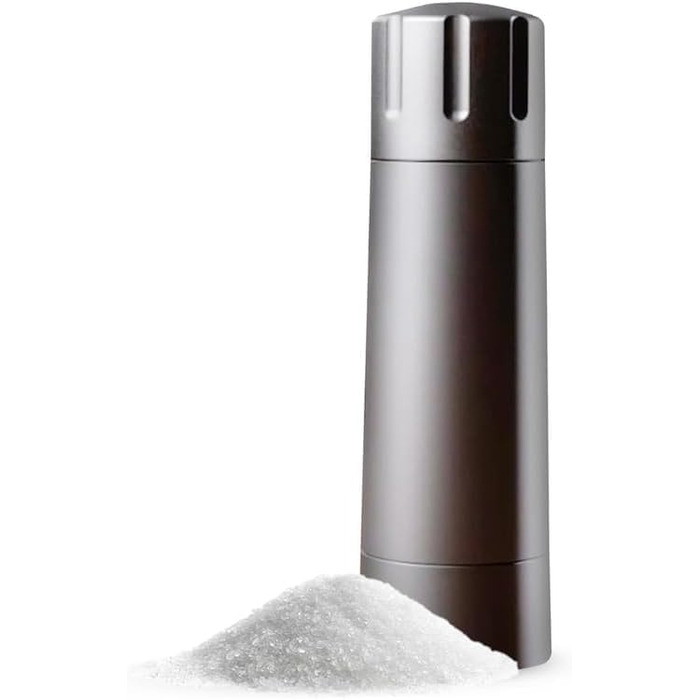 MANN KITCHEN Salt Cannon Salzmühle Professional Heavy Duty Refillable and Adjustable Coarseness High-Performance Manual Salt Grinder 10 x Salt for Steaks, BBQ and more