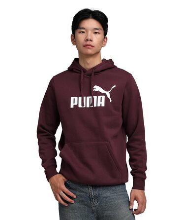 Чоловічий худі PUMA Essentials No. 1 Logo Hoodie з логотипом на спині, червоний, розмір L