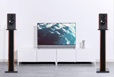 Підставка для акустики Suuiwau з деревною текстурою, універсальна, для домашнього кінотеатру, 60 см