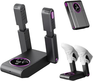 Електричний сушильник для взуття HOVCEH з УФ-стерилізацією та 360° циркуляцією повітря. Підходить для футбольного взуття, черевиків, рукавичок