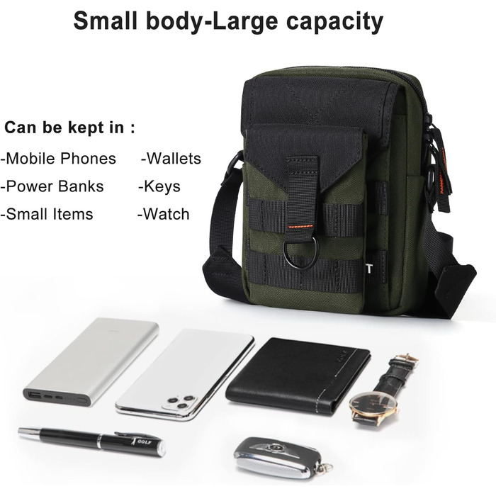 Поясна сумка Bauchtasche SZSYCN для чоловіків та жінок, спортивна фанна-пак для активного відпочинку, подорожей, прогулянок з собакою (зелена)