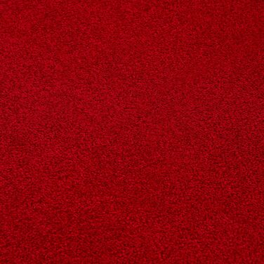 Килим Kurzflor SANAT для вітальні - однотонний сучасний килим для спальні, кабінету, офісу, коридору, дитячої кімнати та кухні - 120 x 170 см (200 x 200 см, прямокутний), червоний