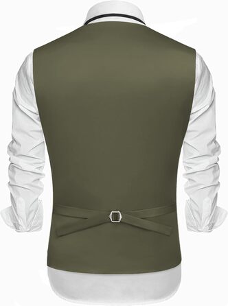 Жилет чоловічий COOFANDY, підходить до відрізного коміра, повсякденний, оливковий (S)