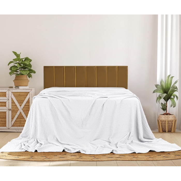 Ковдра Baumwoll Waffeldecke Utopia Bedding 300 GSM, 152x127 см, бавовна, м'яка, дихаюча, для всіх сезонів