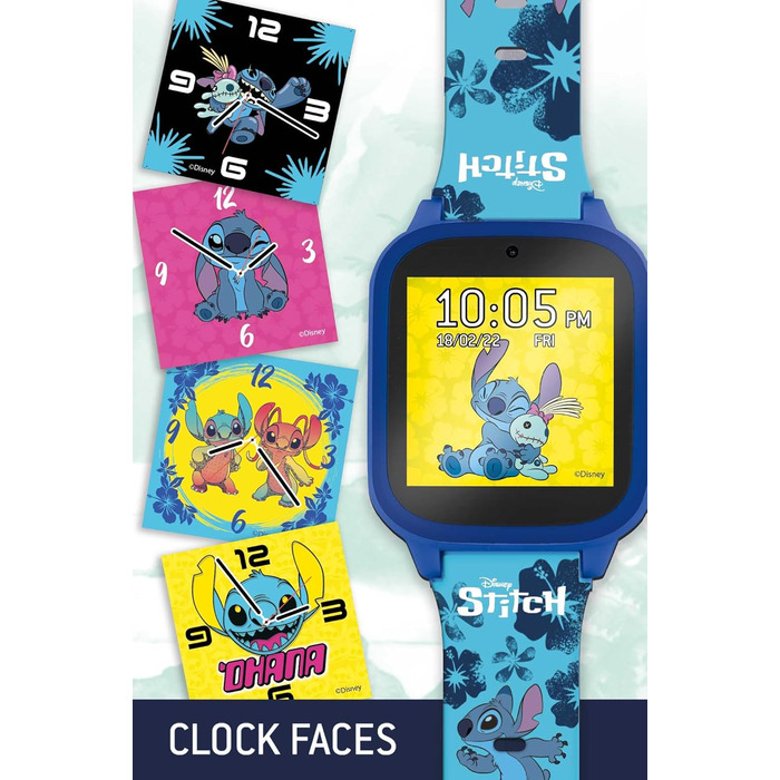 Дитячий розумний годинник Lisciani Stitch Smartwatch з камерою, іграми та функціями ліхтарика, будильника та таймера