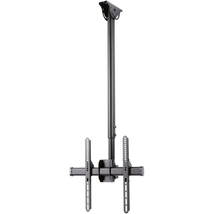 Hama TV Ceiling Mount - Adjustable, Tilting, Swivel, Foldable - Fits TVs 19-65 Inch - Black (Single)