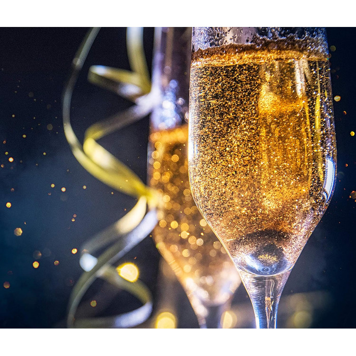 Набір келихів для шампанського Alpina - 6 штук, 220 мл, прозорі