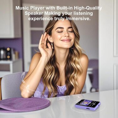 MP3 плеєр ZAQE 128GB Bluetooth 5.3 з сенсорним екраном 2.4