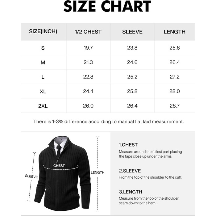 Чоловічий в'язаний кардиган NITAGUT з капюшоном, теплий, з блискавкою, в'язаний пуловер, вінтажний, в'язаний, чорний (M)
