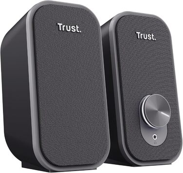 Комп'ютерні колонки Trust Orada USB 2.0, 12W, Чорні. Комплект з навушниками та AUX 3.5mm