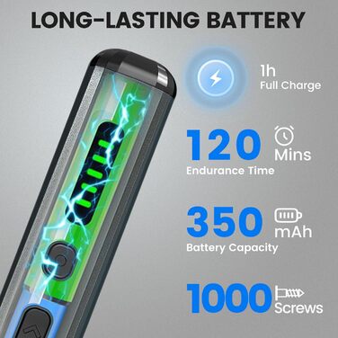 Електрична викрутка 68 в 1 з LED екраном та 64 бітами S2 - для ремонту ноутбуків, окулярів, годинників