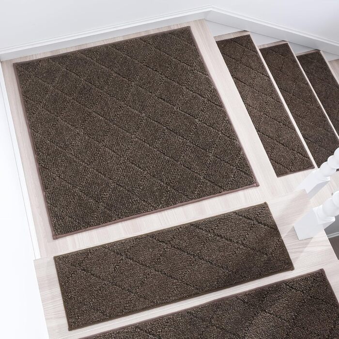 Ковзаючі килимки на сходи Cosy Homeer, 71,1 x 22,9 см, 10 шт., поліестер, TPE-підкладка, для дітей та собак