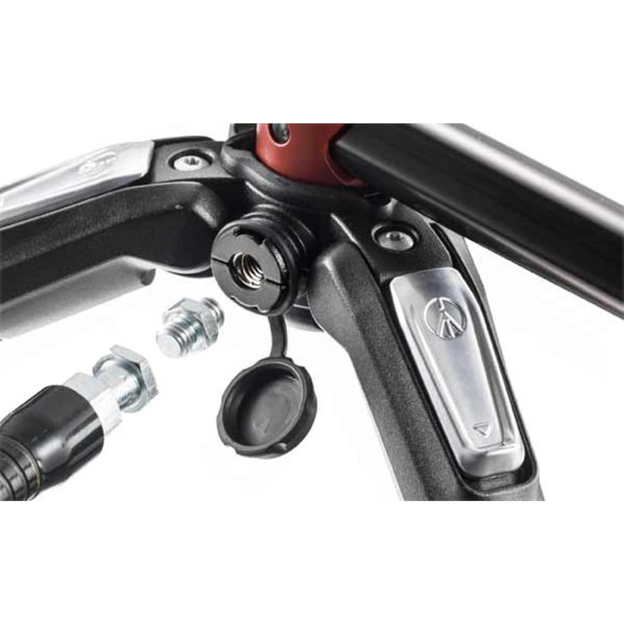 Штатив Manfrotto MT190CXPRO4 з вуглецевого волокна - 4-секційний для фото та відео, чорний/антрацит