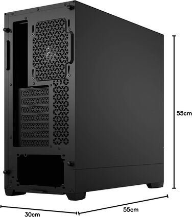 Корпус ПК Fractal Design Pop Silent Black: тиха ATX Mid Tower з 3 вентиляторами 120 мм, чорний, преміум-якість