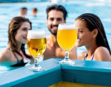 Набір келихів для пива Krosno Glasmark 0,36 л (6 шт.) - для крафтового пива, коктейлів, миття в посудомийній машині