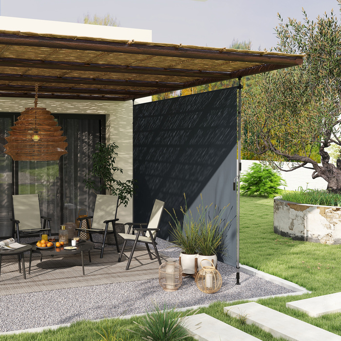 Outsunny Klemmmarkise mit Handkurbel höhenverstellbar Gelenkarmmarkise Markise ohne Bohren Sonnenschutz UV-beständig, inkl. Wandhalterung Sonnenmarkise 350 cm breit für Terrasse Balkon, Dunkelgrau | Aosom

Outsunny кляммерна маркіза з ручним приводом, рег