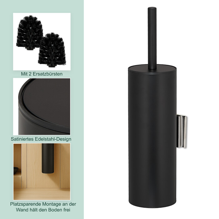 Relaxdays Toilet Brush with Wall Holder