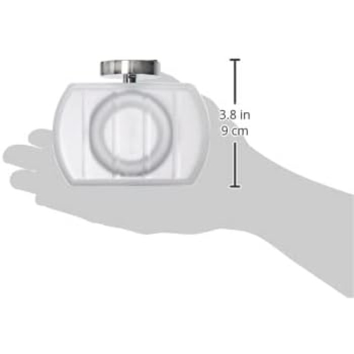 Тримач для рушників Smedbo з мильницею зі скла, полірована хром, HK342 Home, сріблястий, 5,2 x 10 x 17 см