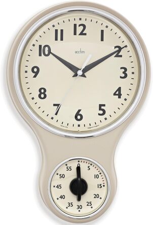 Acctim Kitchen Kitchen Timer, Plastic, Cream-Colored, Single Pack