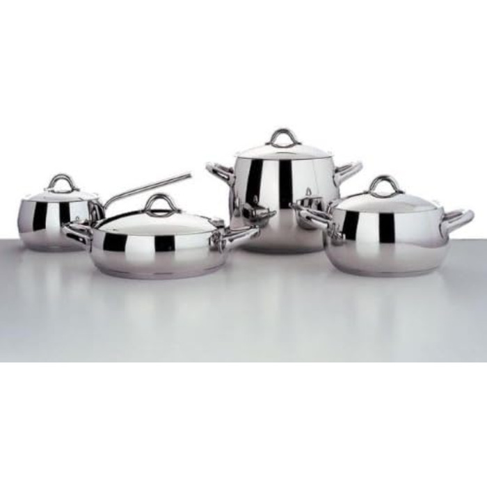 Каструля з нержавіючої сталі Alessi 'MAMI', 16 см, срібляста
