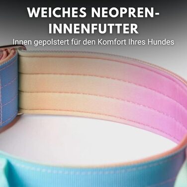 Spark Paws Tactical Dog Collar – Robust, Premium Quality, Thick and Durable for Large and Medium Dogs - M, 5cm (L: 36-68kg [5cm], Pastel Icing)