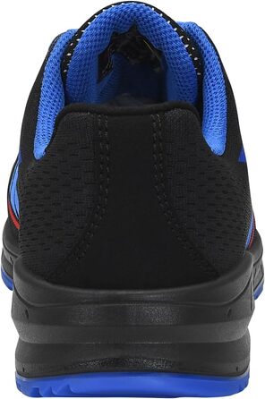 Робочі черевики ELTEN Larkin XXSports Black-Blue Low ESD S1, текстиль, сталевий капок, легкі, спортивні, чорні (40 EU), для жінок та чоловіків
