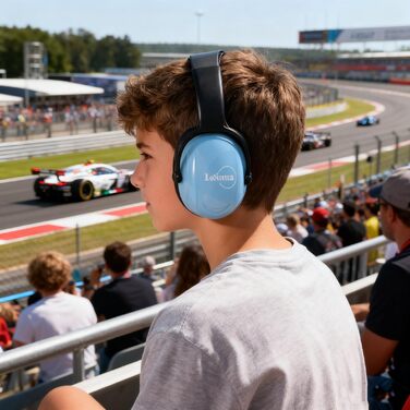 Навушники для захисту вух для малюків 0-2 роки - шумозахисні навушники для літака, сну та повсякденного використання | Регульовані, м'які та легкі для новонароджених та малюків, (дитячий блакитний)