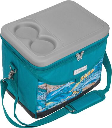 Термосумка Anndora 22L для пікніка, 35 x 24 x 27 см, блакитний колір (OCEAN turquoise)