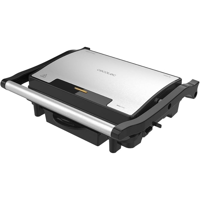 Cecotec Rock'nGrill Dark 1000 Electric Grill with Stone Coating - 1500W, PTFE & PFOA Free