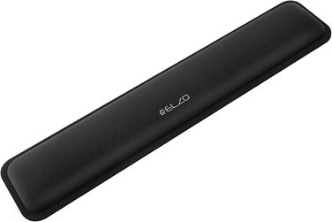 Підставка для зап'ястя ELZO для клавіатури з Memory Foam - ергономічна, чорна | Захист від синдрому зап'ястного каналу