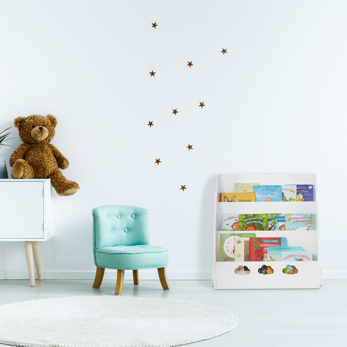 Relaxdays White Bookshelf for Children