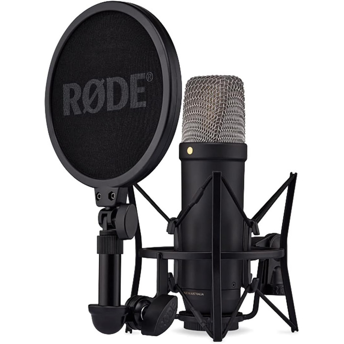 Мікрофон конденсаторний Rode NT-USB+ з гнучкою стійкою Keepdrum MS138 (чорний)