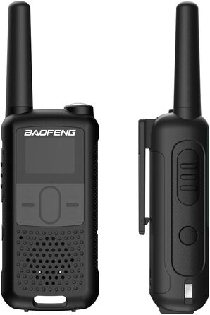 Baofeng GT-22, license-free PMR 446 Walkie Talkie Set, professional radio, up to 3km range, 16 channels, rechargeable radio with headset (2 pieces)