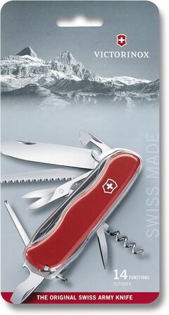 Швейцарський мультитул Victorinox Outrider з 14 функціями, ніж та викрутка 3 мм (червоний)