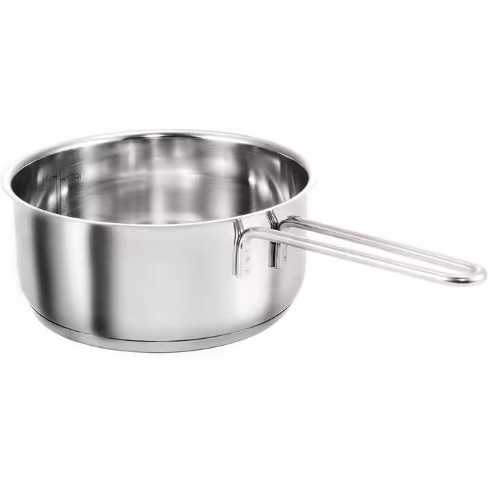 Merkur Stainless Steel Cookware Set - Induction Pots with Pouring Spout, Liter Scale, and Glass Lids – 4-Piece