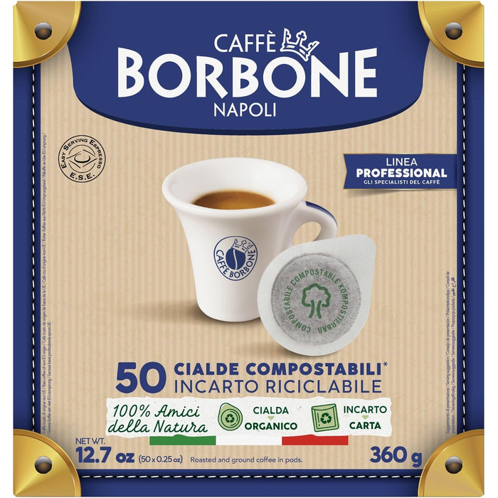 Кава в пружних подушках (pads) Caffé Borbone 4 x 50 шт, 44 мм: асорті (чорна, синя, червона, золота)