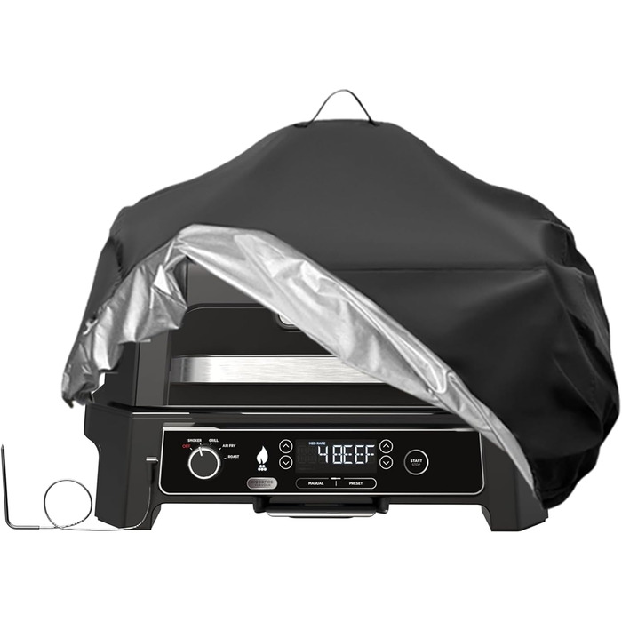 Чохол для електрогриля Ninja Woodfire Pro XL OG850UK, водонепроникний чохол для вуличного гриля та коптильні
