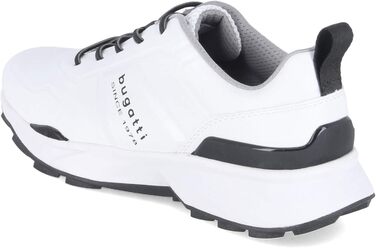 Чоловічі кросівки Bugatti з перфорацією: комфорт та повітропроникність. Білі (47 EU)