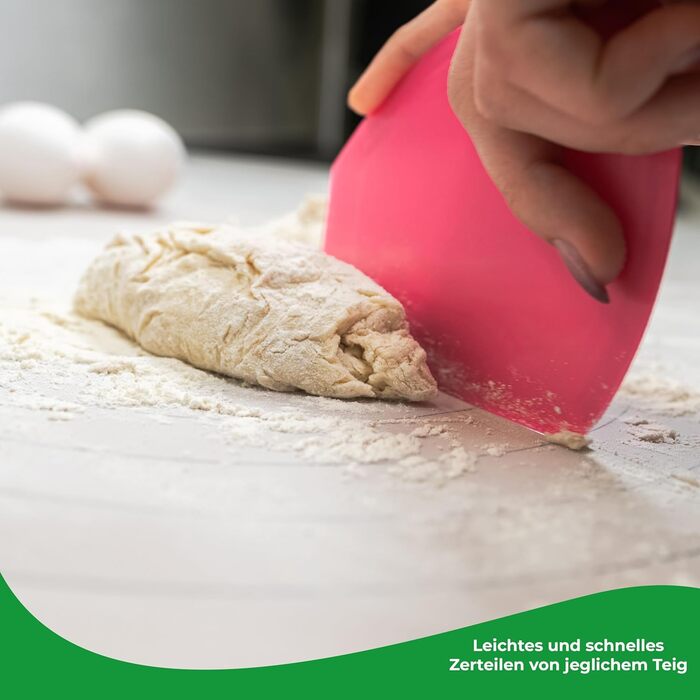 Wundermix - WunderCard® Dough Card for Thermomix • Dough spatula for easy removal of doughs & creams • Optimal shape for Thermomix mixing bowl • Dough cutter for baking bread & pizza