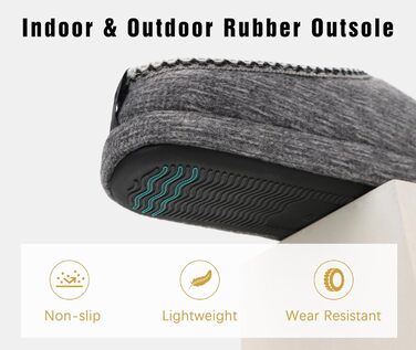 Чоловічі пантолетки COFACE з м'якою піною Memory Foam - зручні домашні тапочки для дому та вулиці (Сірий, 45 EU)