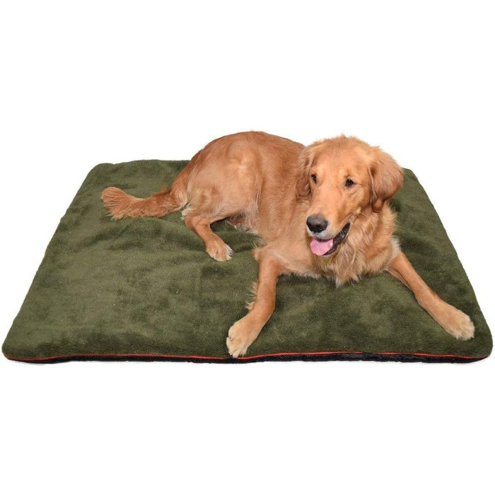 Підстилка для собак Rommets Petbed, 70 x 100 см, оливковий колір. Тепла, водонепроникна, з антиковзаючим покриттям. Легко миється.