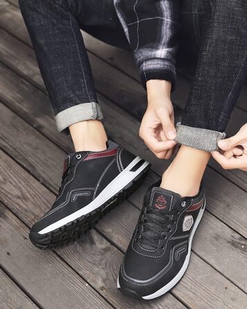 ARRIGO BELLO Кросівки чоловічі спортивні для ходьби та відпочинку, розмір 41-46, чорний