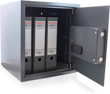 Електронний сейф для документів BITUXX: настінний, сталевий, для зберігання грошей та цінностей