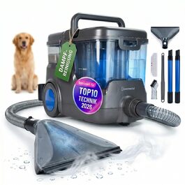 Пилосос миючий паровий Sommertal HYDRO 9000 MAX 1000 Вт, 28 кПа для килимів, м'яких меблів, авто та матраців