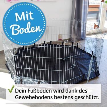 Вольєр Zooprinz Premium XXL для дрібних тварин та собак/цуценят - з сіткою, захистом від землі (2 моделі) - зимовий, 60 см