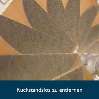 Килимок на сходи Beautissu ProStair – 15 шт. (55x15 см) – пісочний колір. Самоклеючі килимки на сходи для дому.