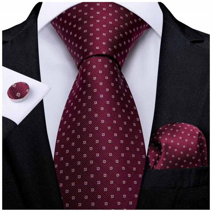 Широка червона краватка Luvu