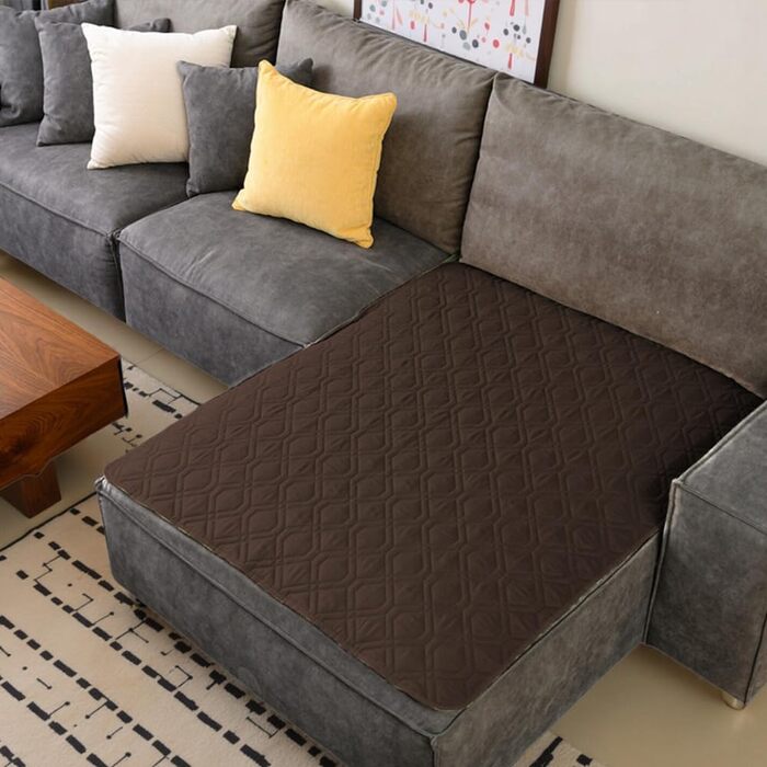 Водонепроникний килимок для собак - міцний килимок 173*203 см для вулиці, машинне прання, двосторонній килимок для собак, підходить для собак та котів (шоколад + бежевий, 75x175 см)