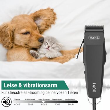 Машинка для стрижки собак Agrarzone Edition Wahl 1400 з набором гребінців - тиха професійна машинка Moser для маленьких собак, як Йоркширський тер'єр, ергономічна та довговічна